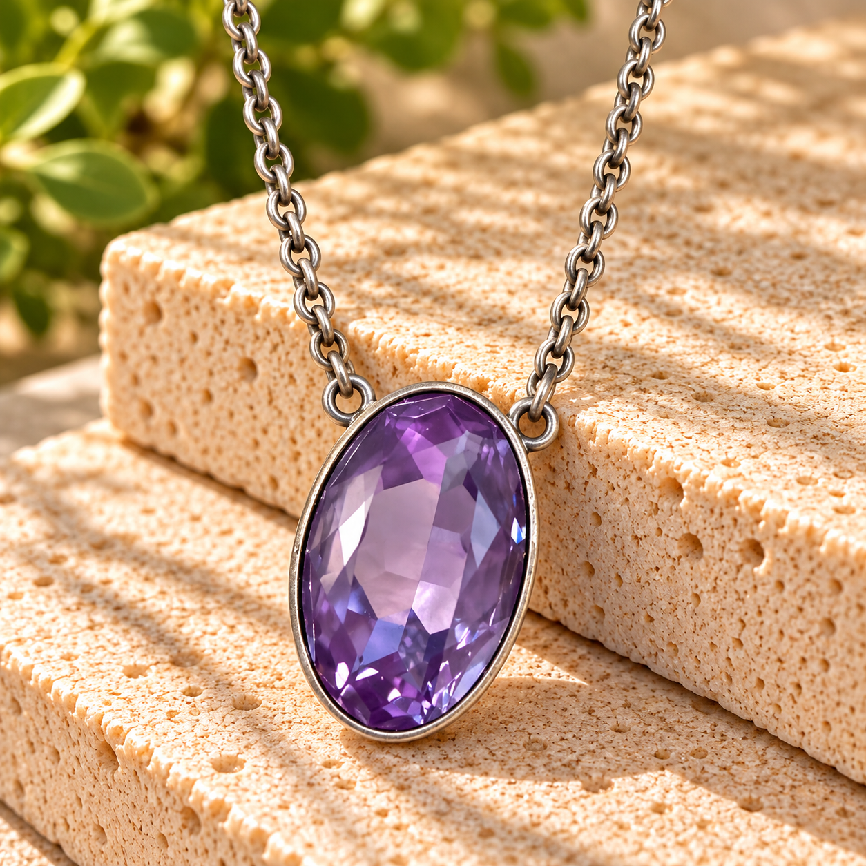 OLYN PURPLE IGNITE NECKLACE