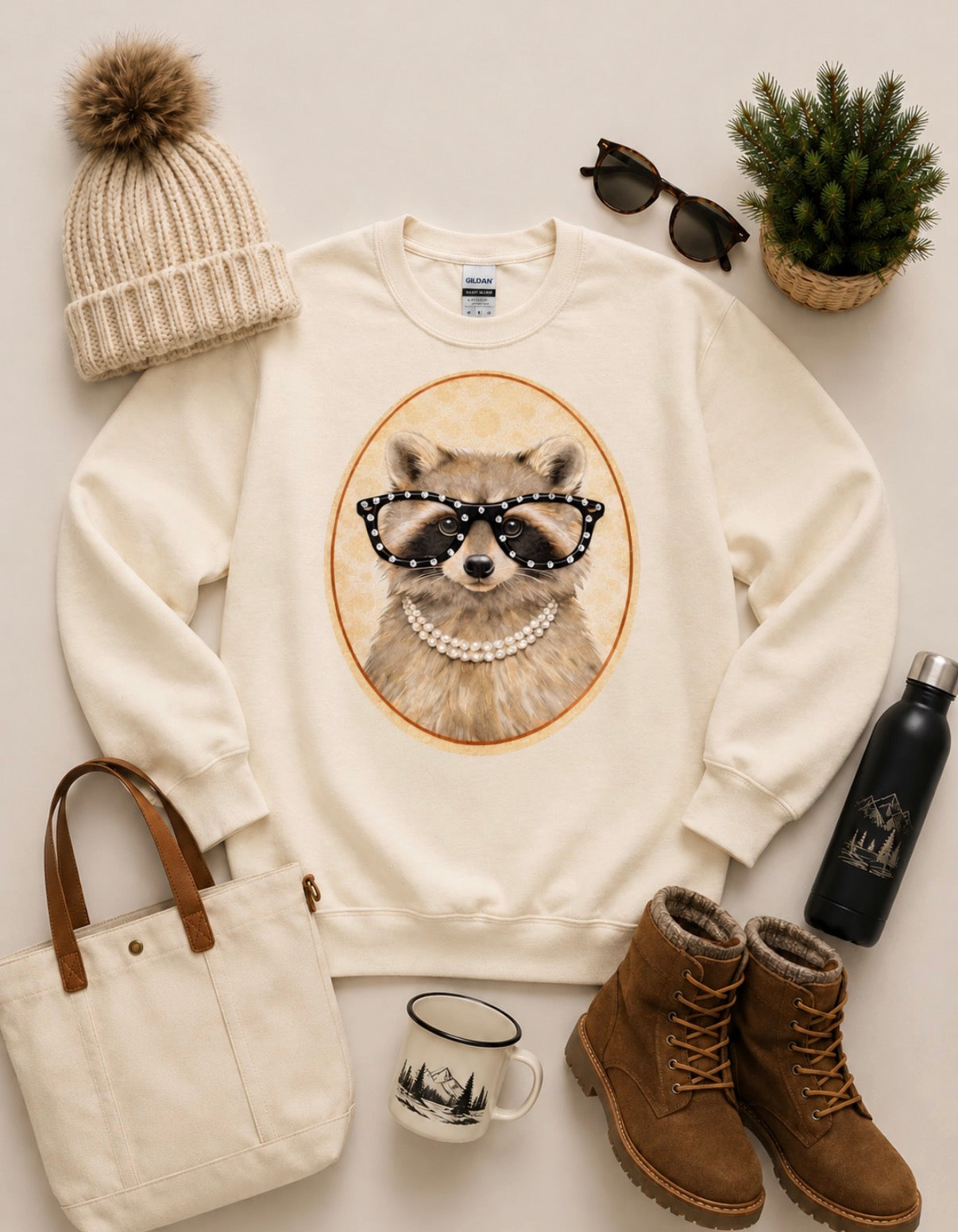 Pre-Order Sparkle Raccoon Sweatshirt 3 Weeks Shipping