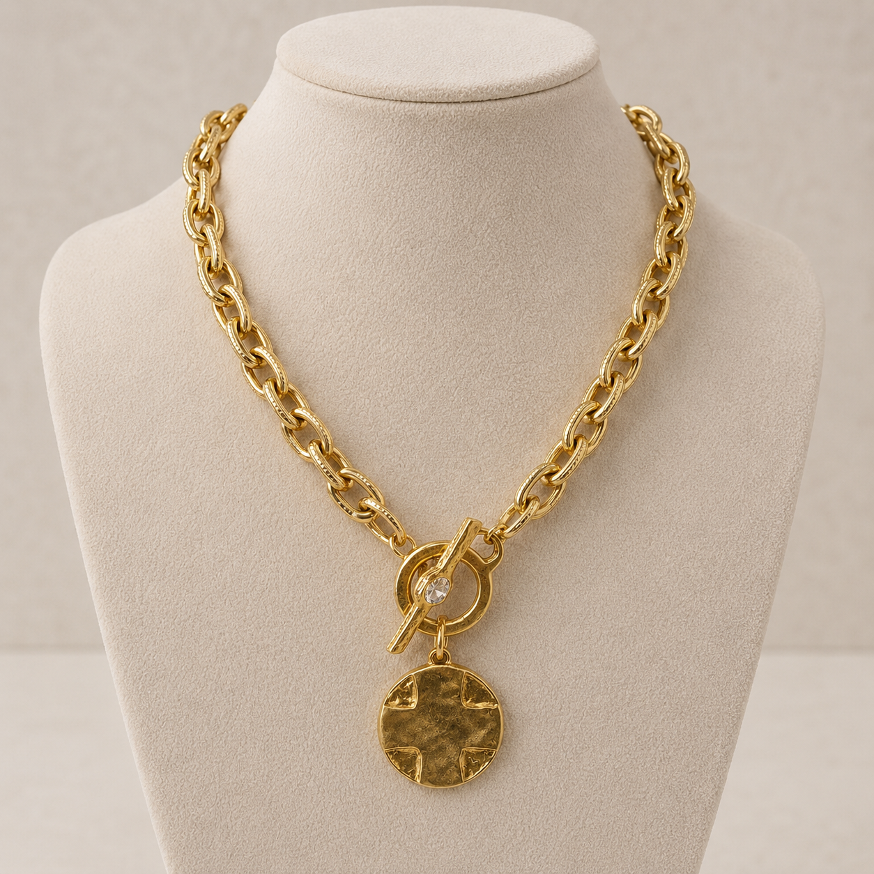 LORD'S PRAYER TOGGLE NECKLACE