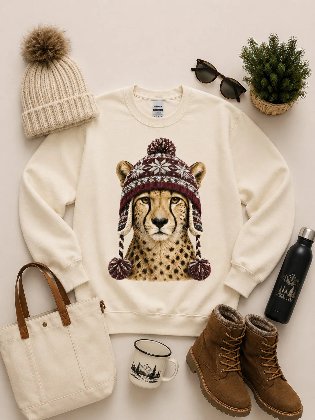 Pre-Order Leopard Rhinestone Sweatshirt
