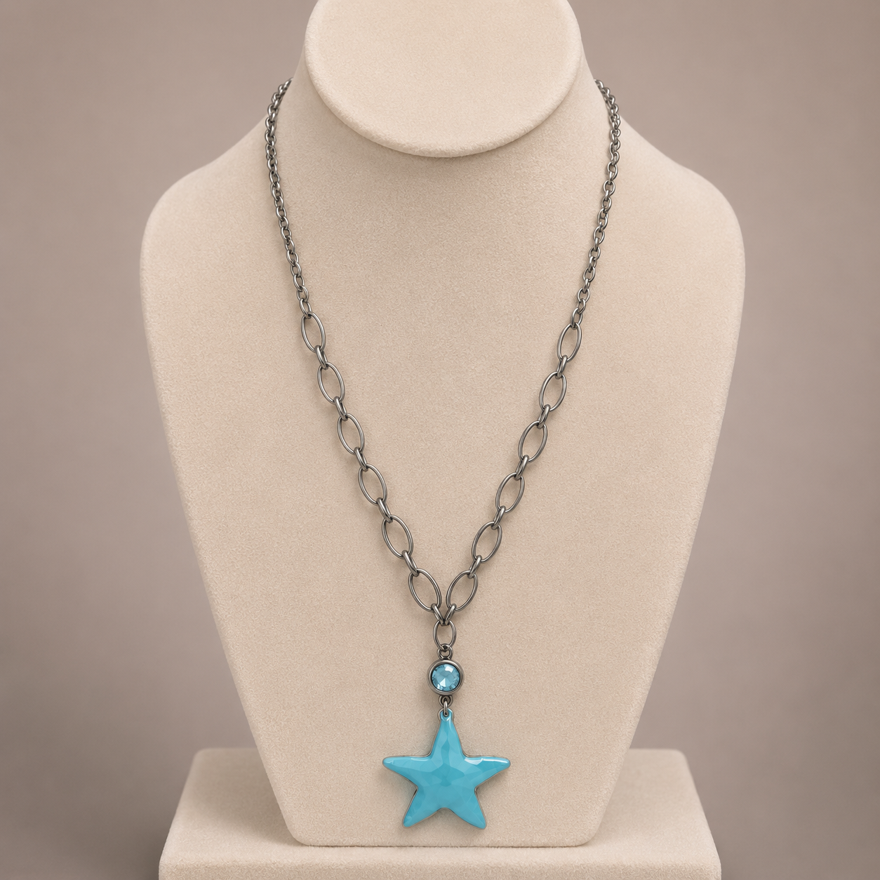 STAR BRIGHT BLUE NECKLACE
