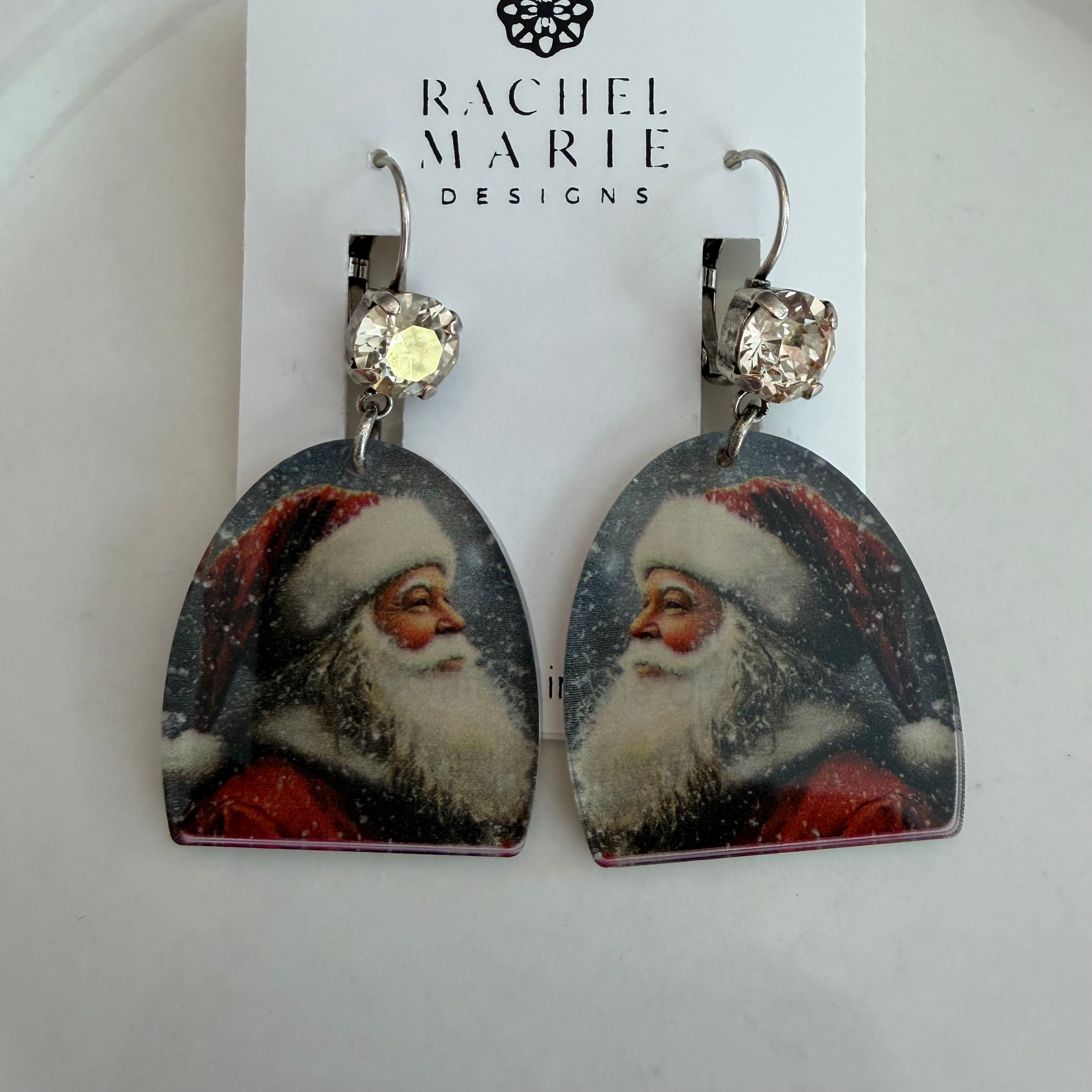 VINTAGE SANTA EARRING