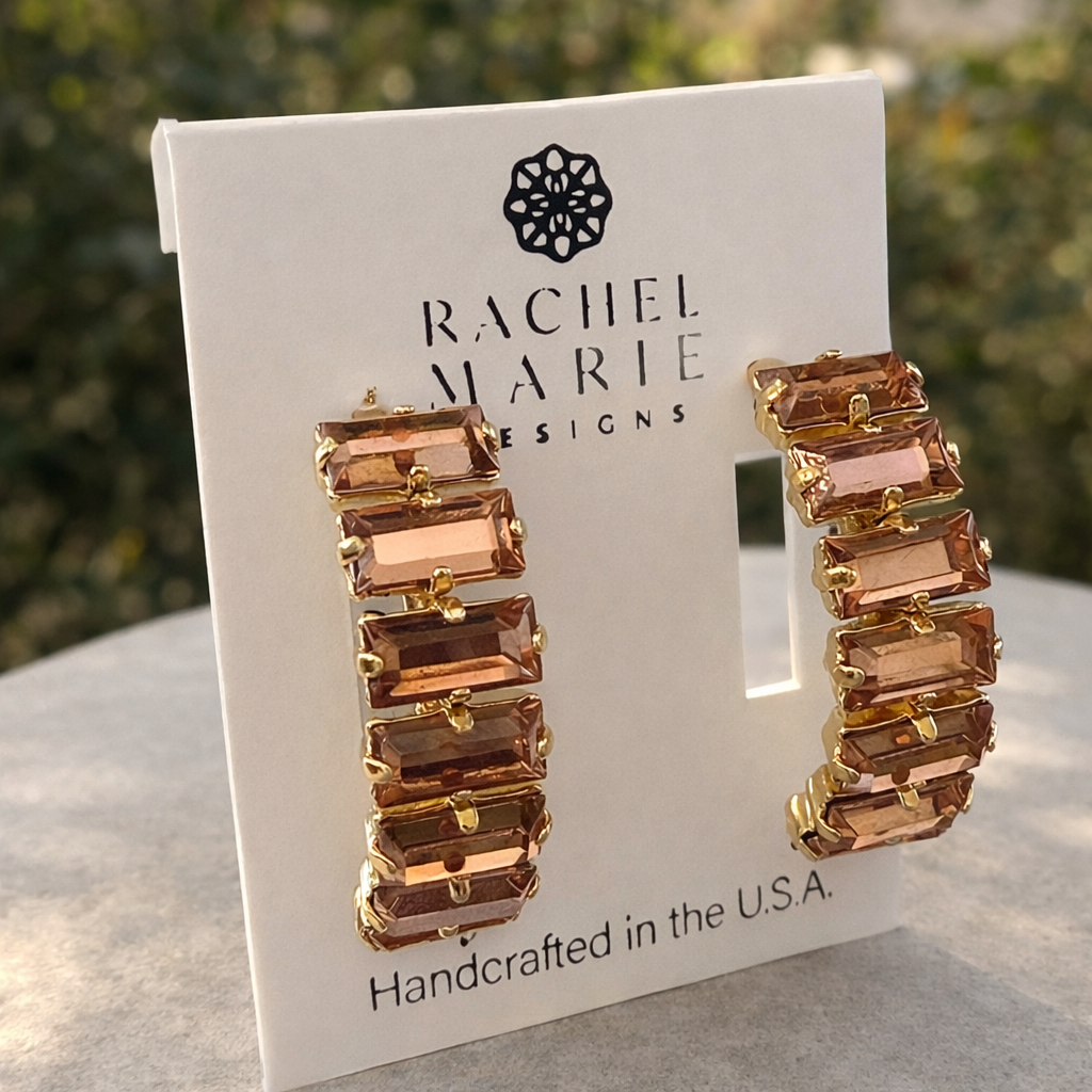 CARLITA POST HALF HOOP EARRING