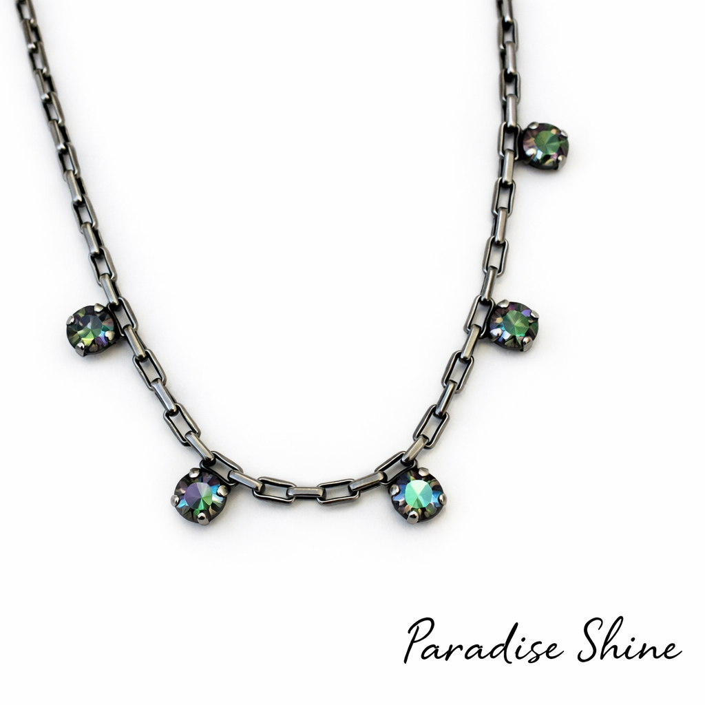 AVA MINI CRYSTAL ACCENT NECKLACE