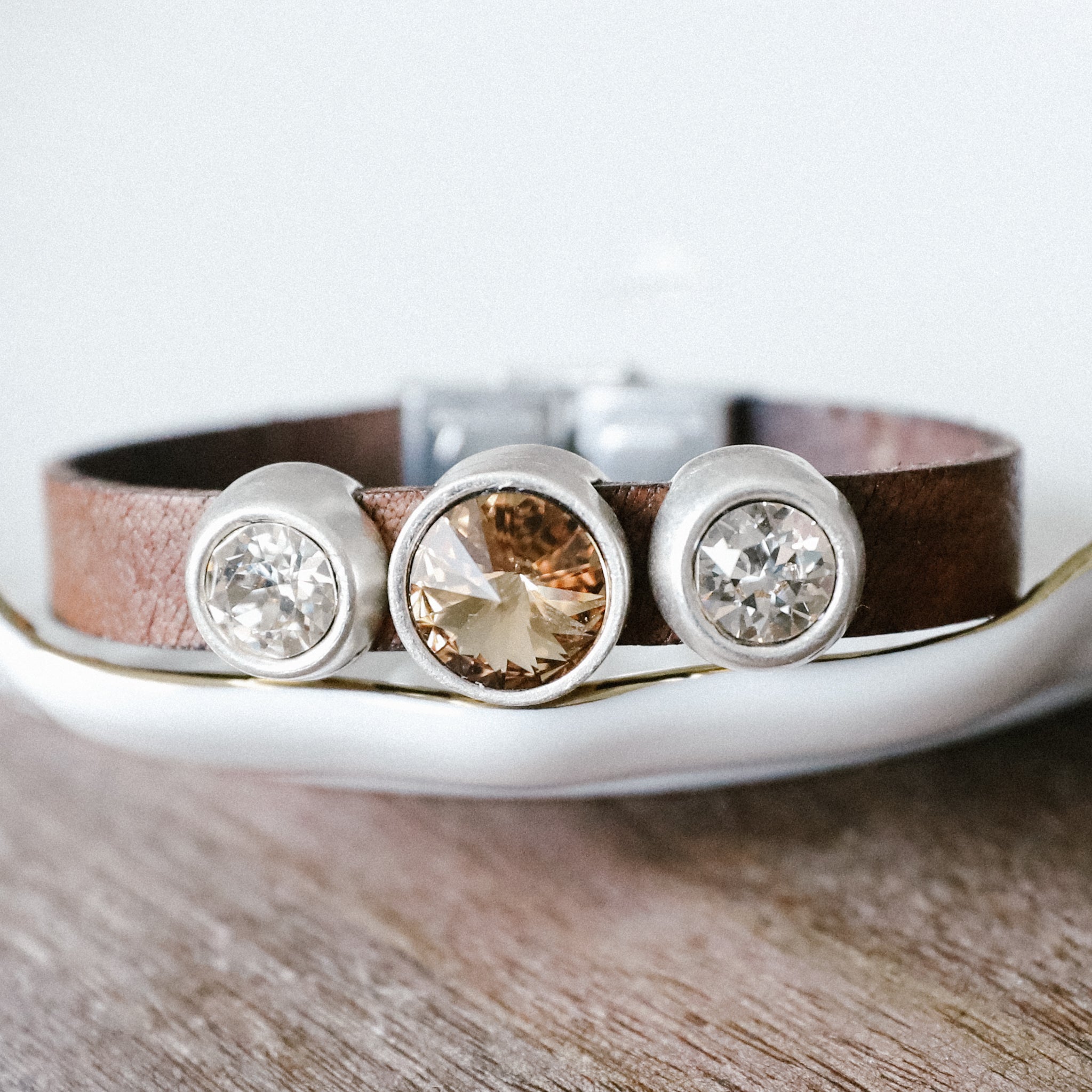 CECE LEATHER BRACELET