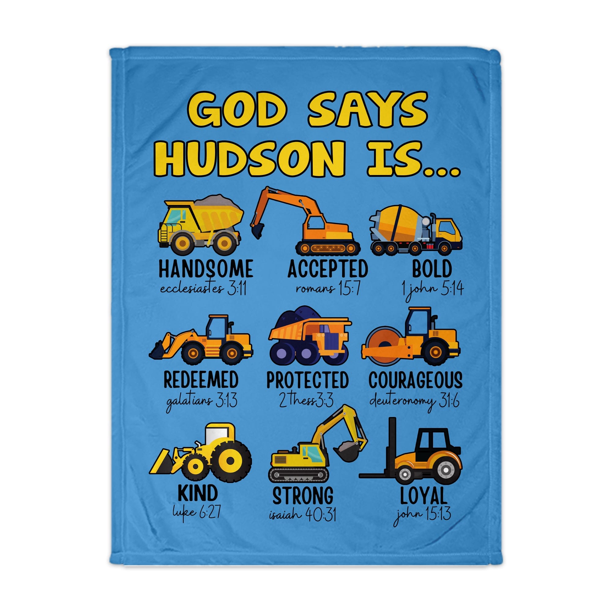 God Says Construction Blanket