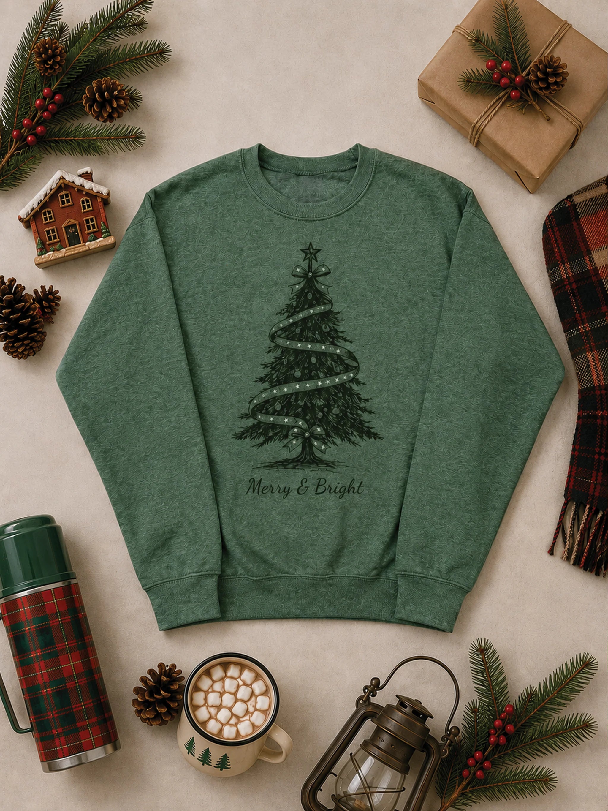Pre-order Rhinestone Christmas Tree Sweatshirt 3 weeks shipping