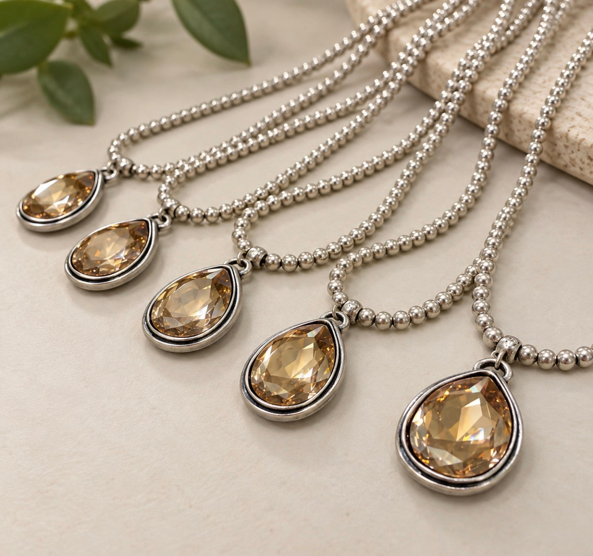 BAHAR XL BEADED PENDANT NECKLACE