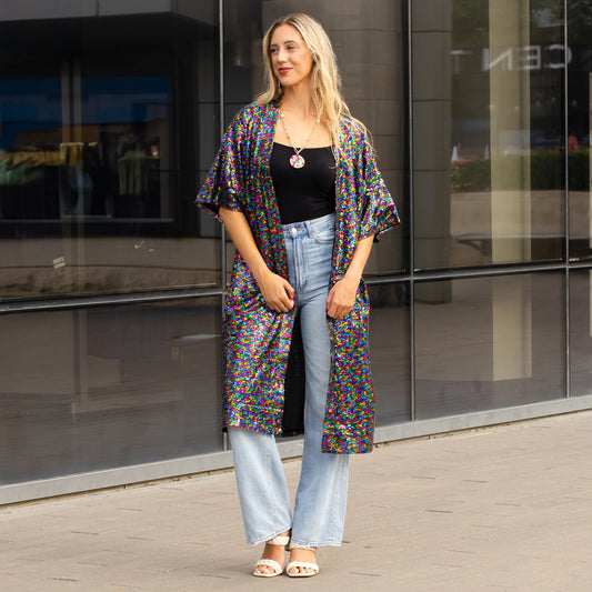 80'S MIXED TAPE GLITTER DUSTER