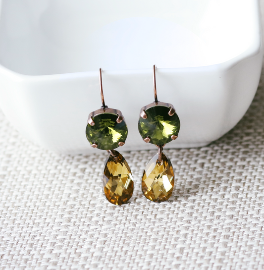 HAZEL CRYSTAL DROP EARRING FALL 2023
