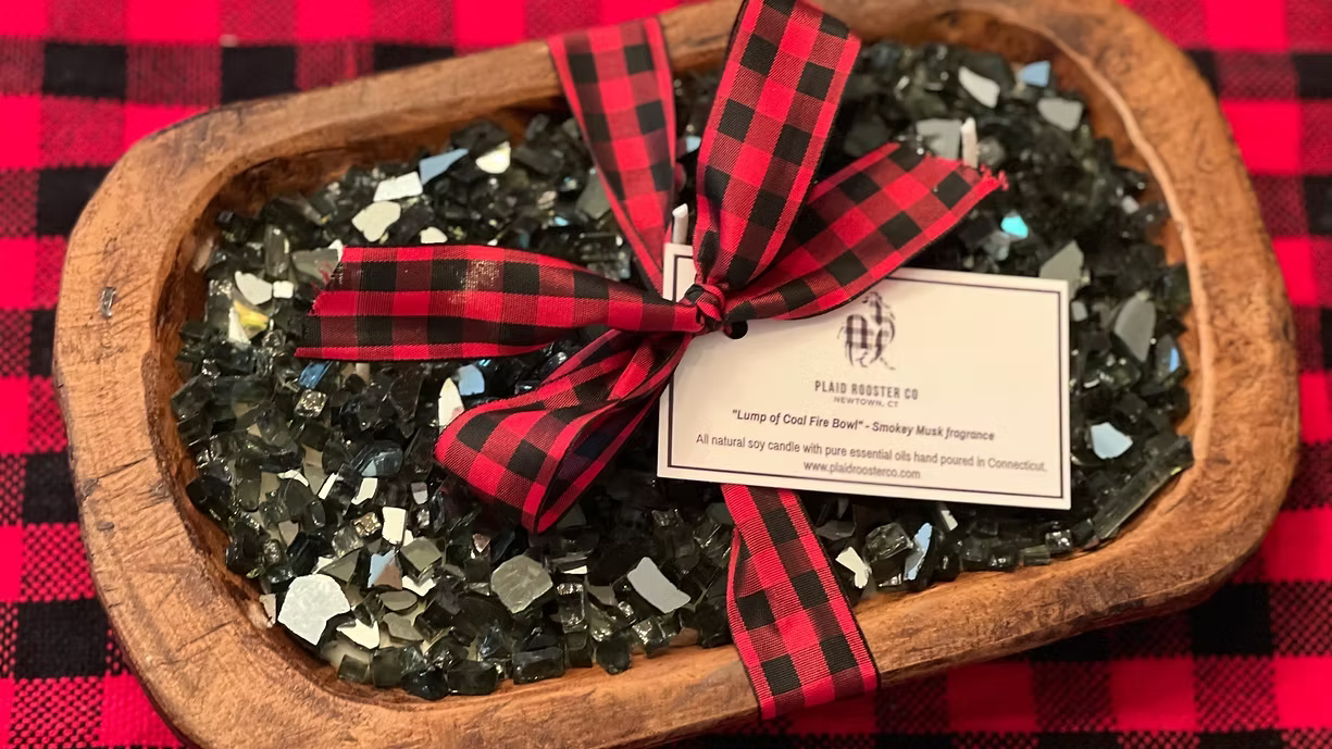 LUMP OF COAL FIREBOWL CANDLE