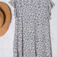 Short Ruffle Sleeve French Terry Top