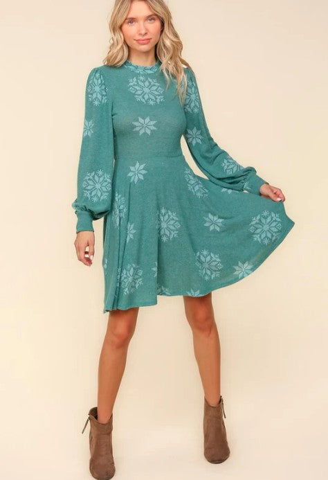 SNOWFLAKE HACCI DRESS