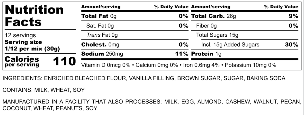 Sugar Cookie Mix
