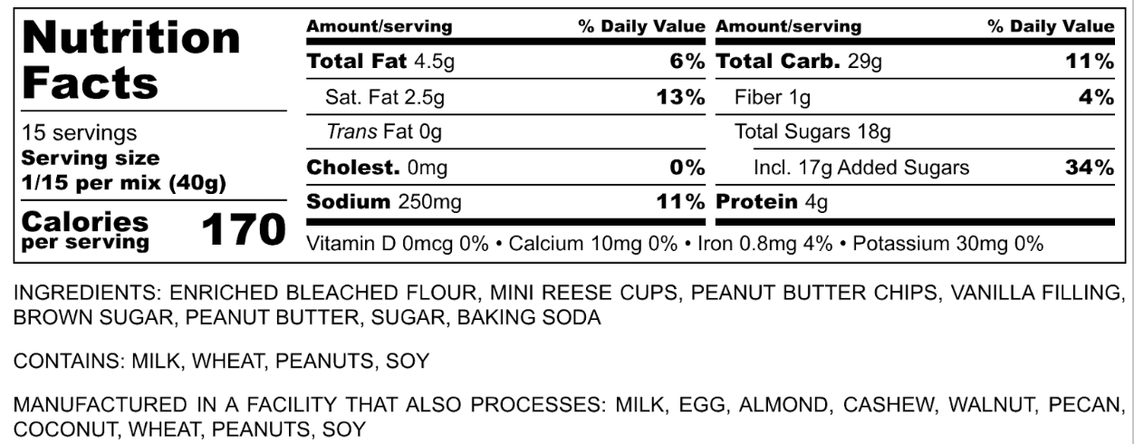 Reese-istible Cookie Mix