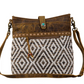 MYRA SAND WEAVER SHOULDER BAG