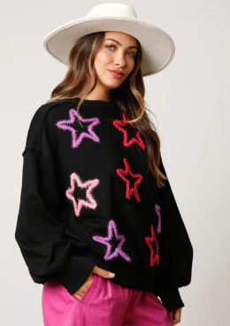 Starstruck Lurex Star Sweater