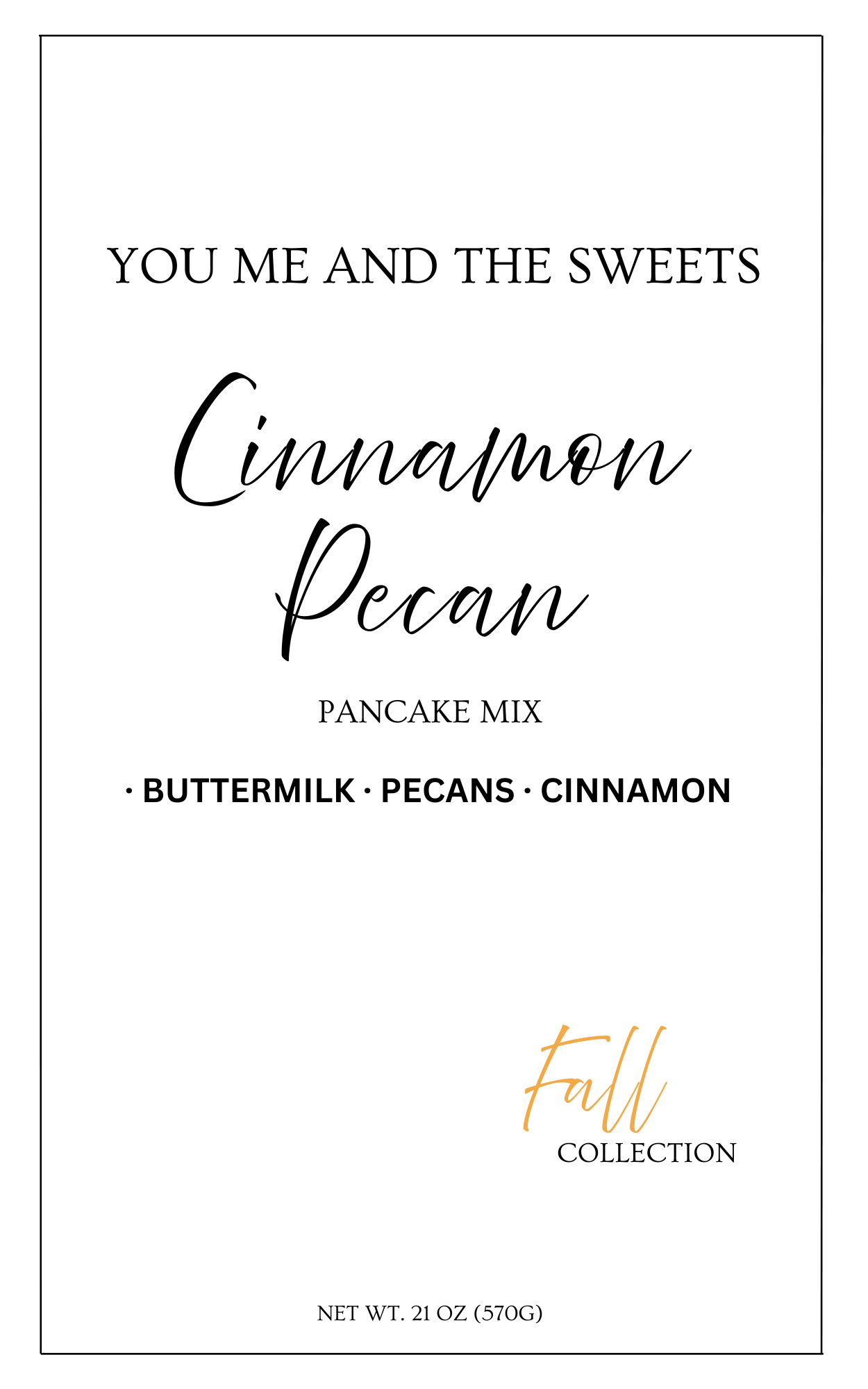 Cinnamon Pecan Pancake Mix Fall 26