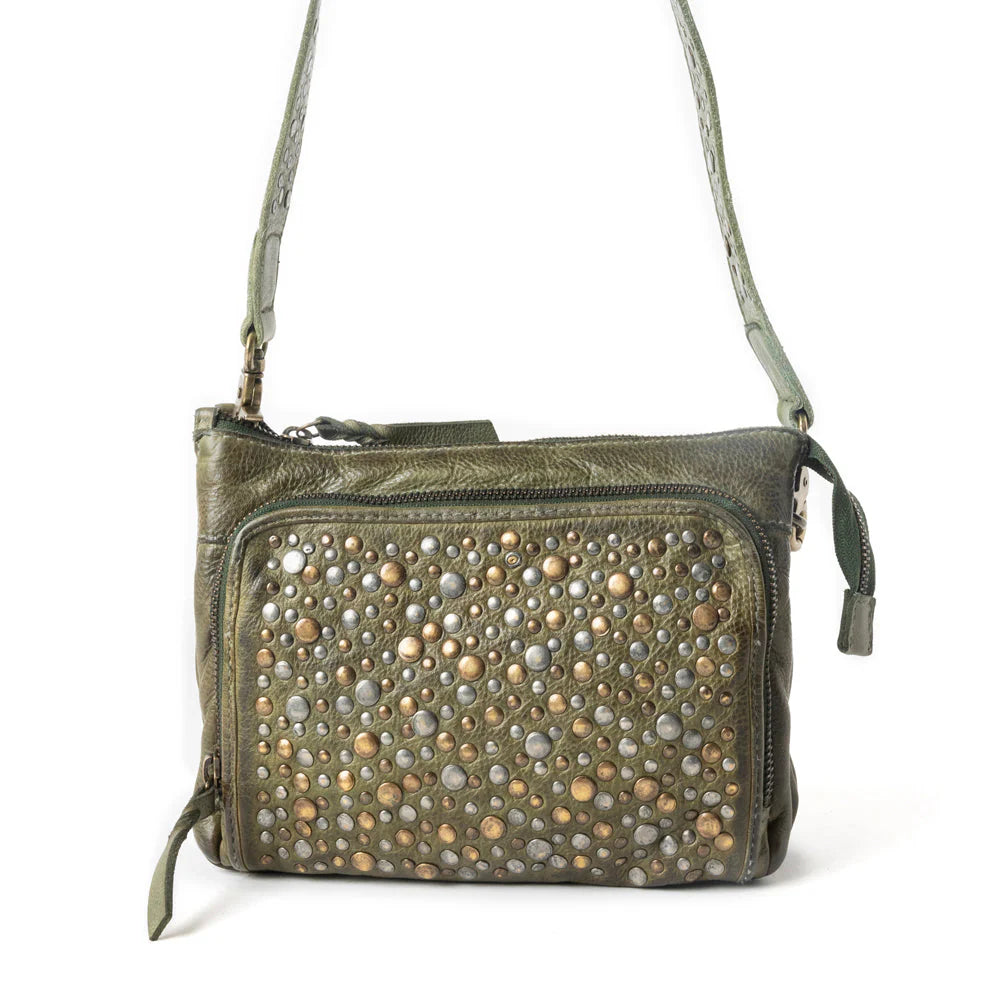 MYRA MOSSVEIL LEATHER HANDBAG