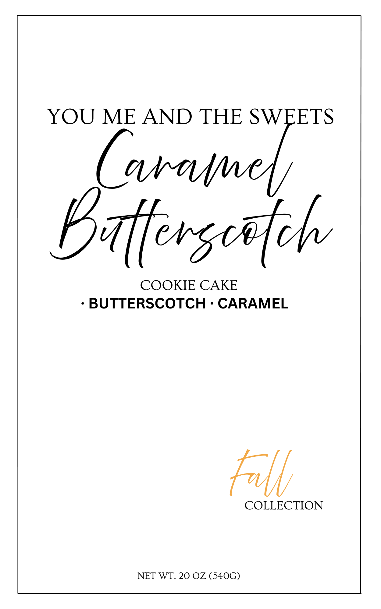 Caramel Butterscotch Cookie Cake Mix Fall 26