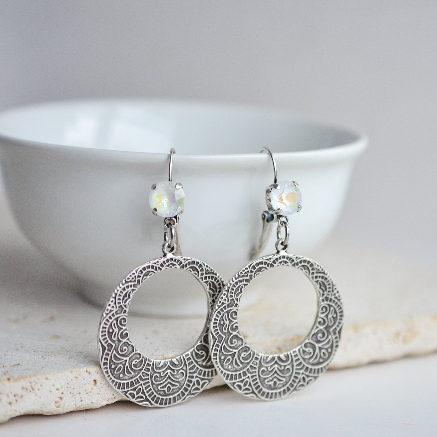 LACEY CRYSTAL ACCENT BOHO DROP EARRING