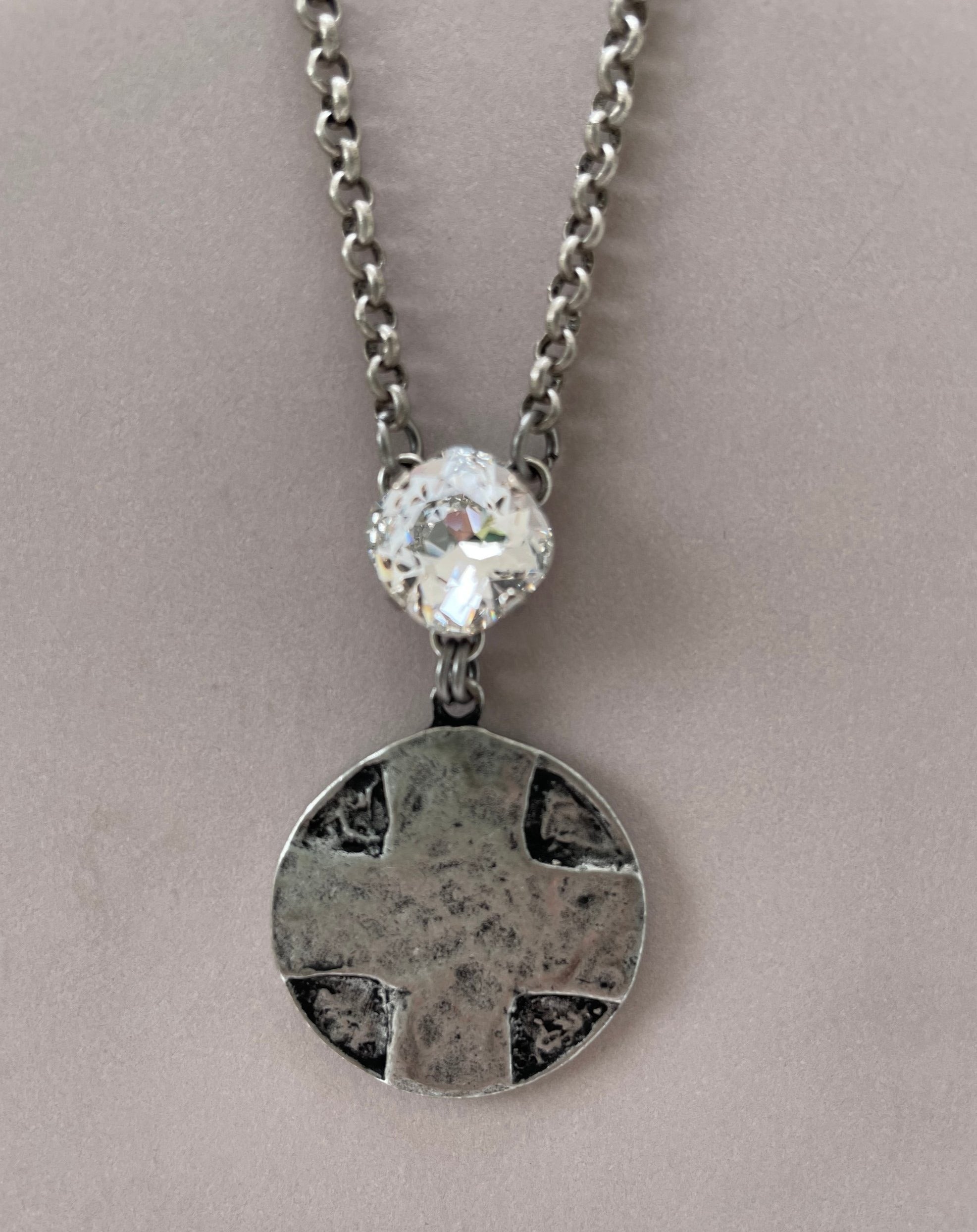 Mens Stainless Steel The Lords Prayer Cross Medallion Pendant Necklace -  Walmart.com